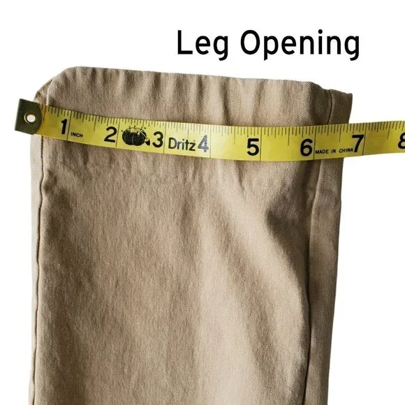 Isaac Mizrahi Live Pull On Cropped Khaki Chinos Size 6 - Picture 11 of 11